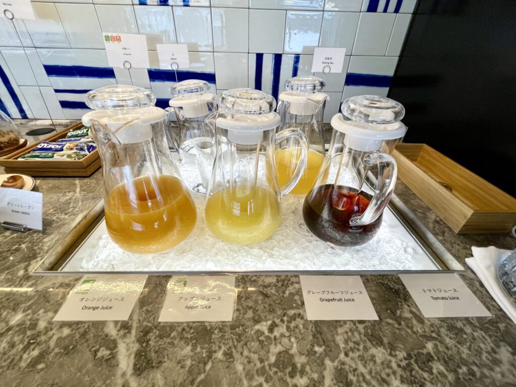 ヒルトン長崎 エグゼクティブラウンジ フレッシュジュース