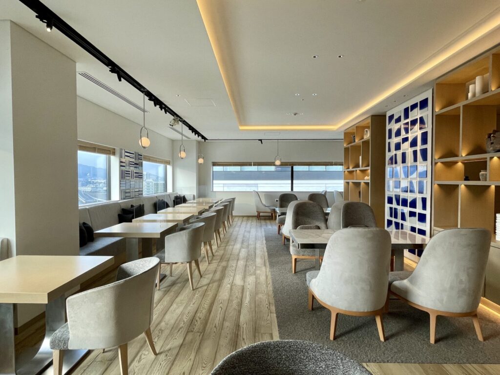 ヒルトン長崎 エグゼクティブラウンジ 全体の様子