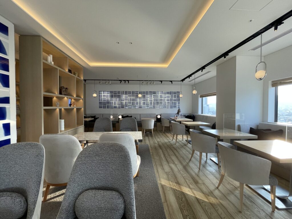 ヒルトン長崎 エグゼクティブラウンジの様子