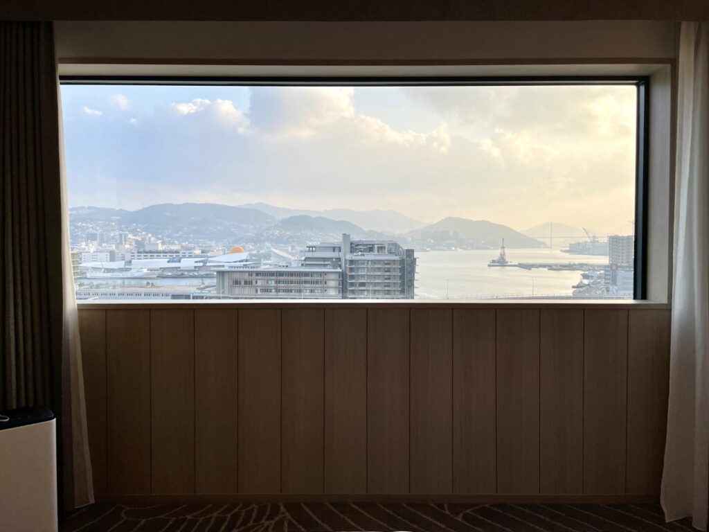 ヒルトン長崎 エグゼクティブデラックス 客室からの眺望