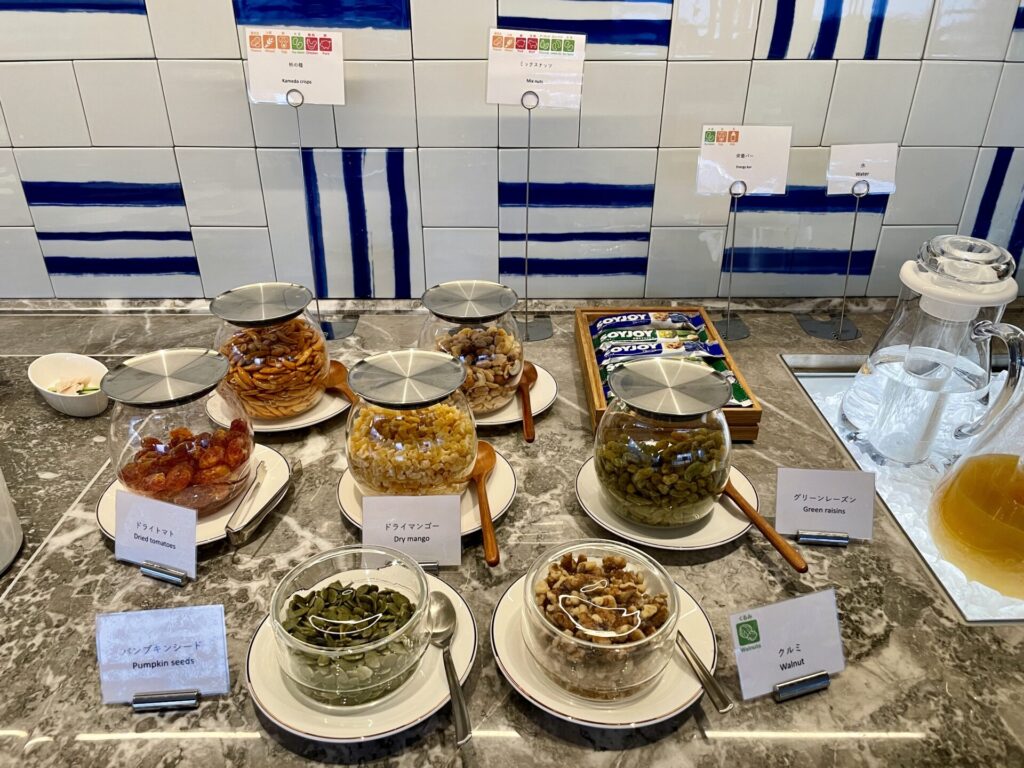 ヒルトン長崎 エグゼクティブラウンジ ドライフルーツ