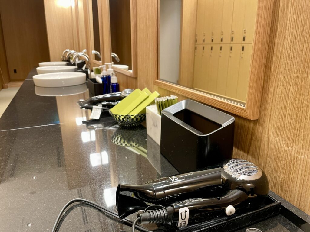 「ヒルトン長崎」温浴場 ドライヤー