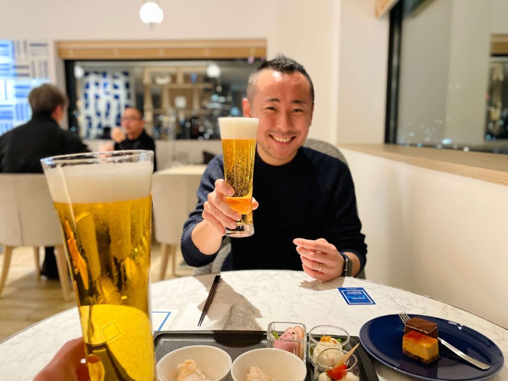 「ヒルトン長崎」カクテルタイム 2日目の乾杯