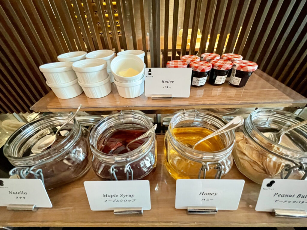 コンラッド東京 朝食ブッフェ ジャムとバター