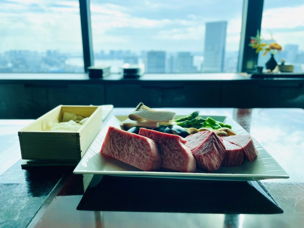 コンラッド東京 風花 鉄板焼きのお肉