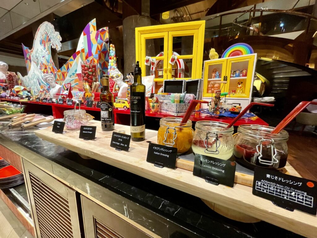 ヒルトン東京 朝食ブッフェ ドレッシング