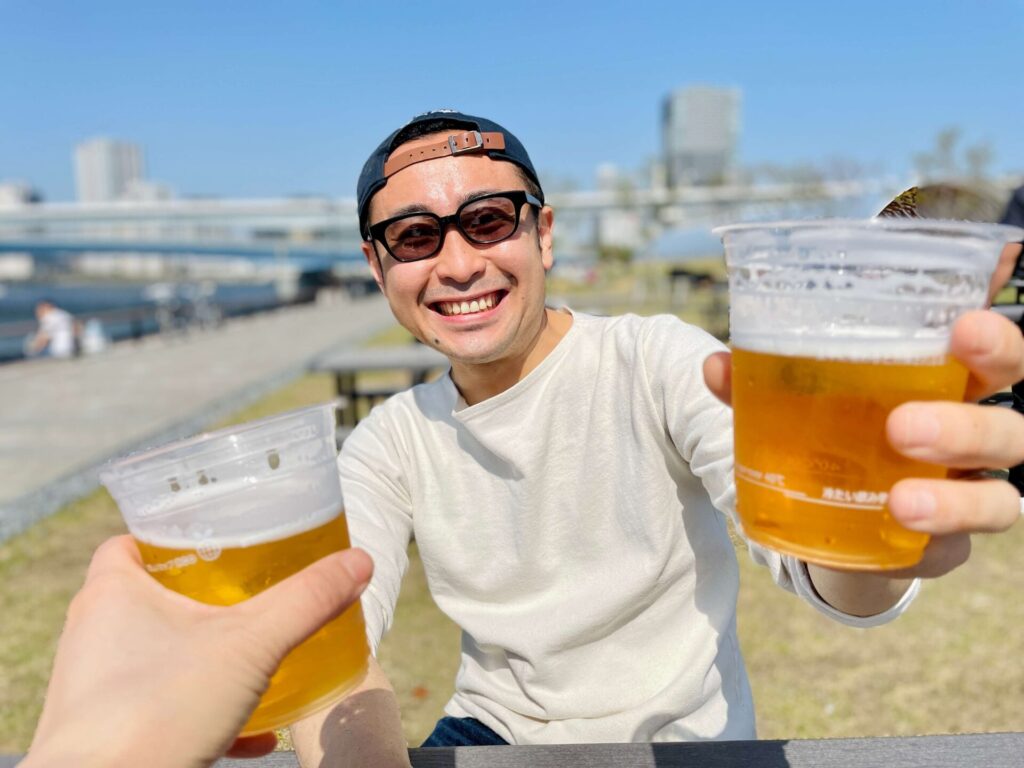 「CITABRIA BAYPARK grill & bar」にてかんぱーい