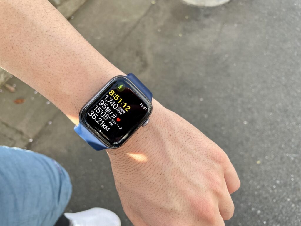 山手線徒歩で一周 35km通過