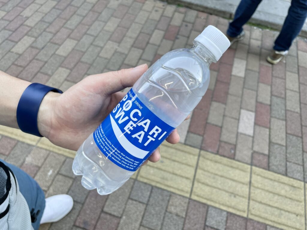 山手線徒歩で一周 ポカリを追加