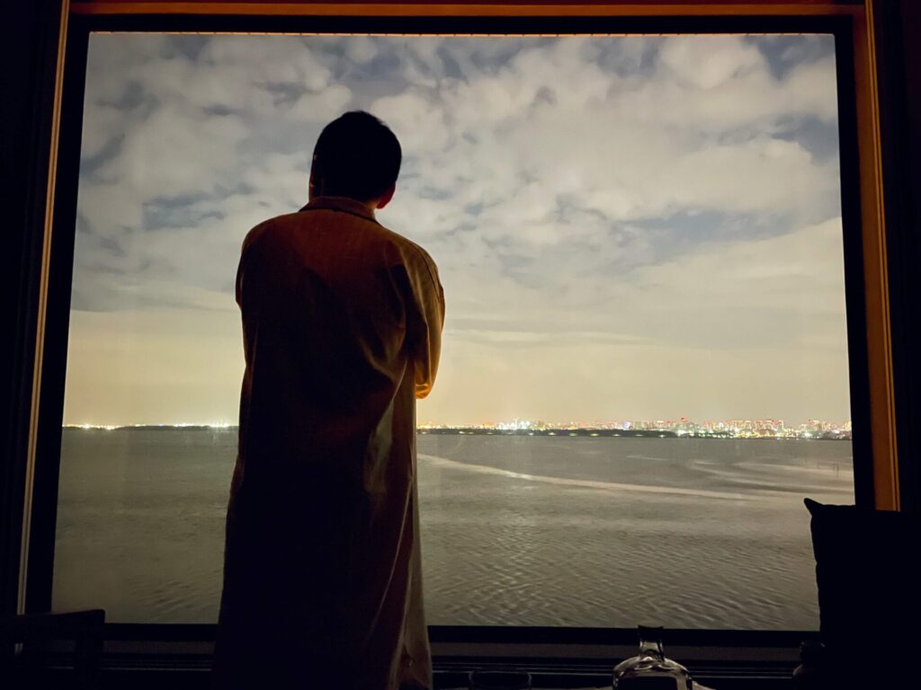 「ヒルトン東京ベイ」ヒルトンルーム ベイビューの夜景