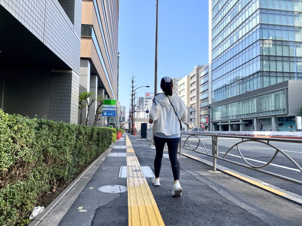 山手線一周　徒歩　田町から高輪ゲートウェイを歩く