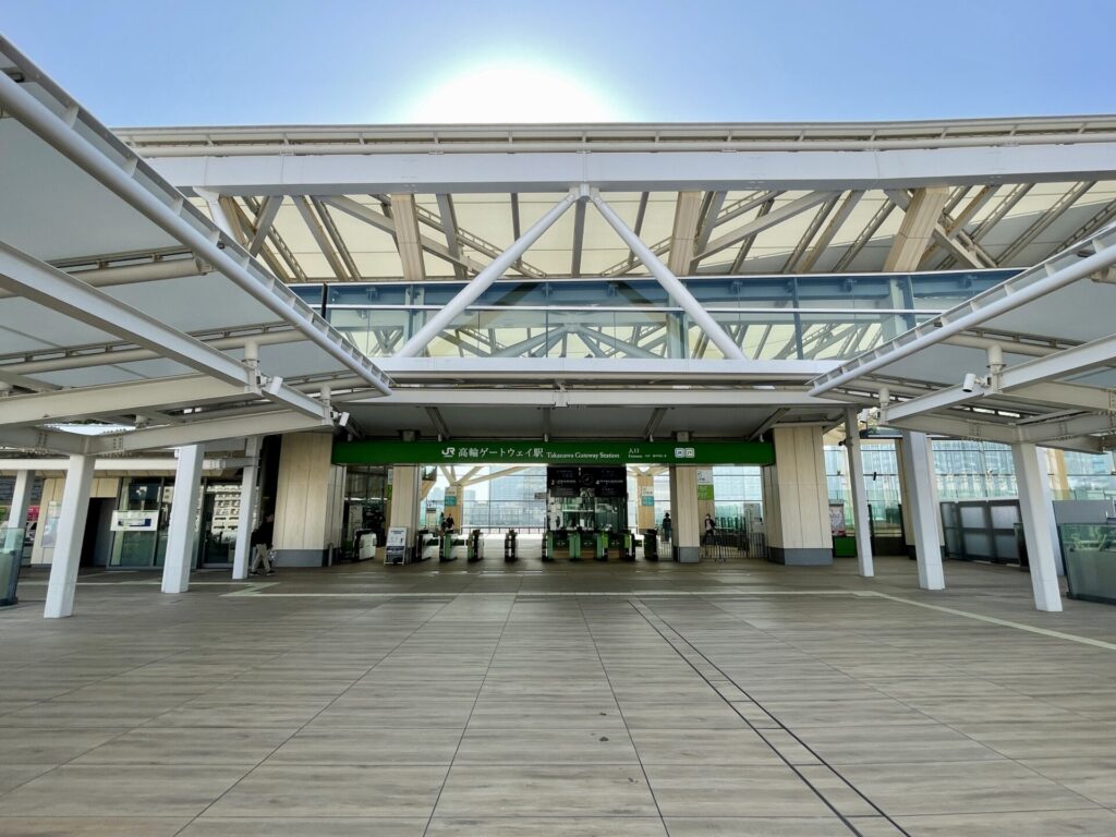 山手線一周　徒歩　高輪ゲートウェイ駅 入口