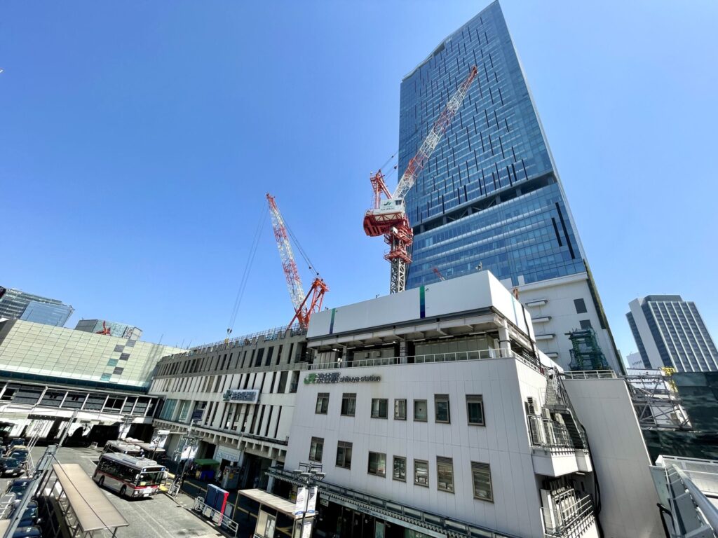 山手線一周　徒歩　渋谷の再開発