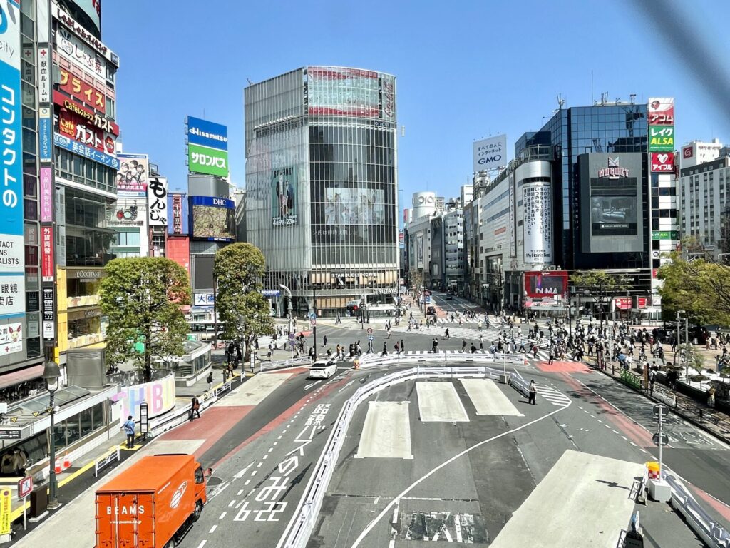 山手線一周　徒歩　渋谷スクランブル交差点