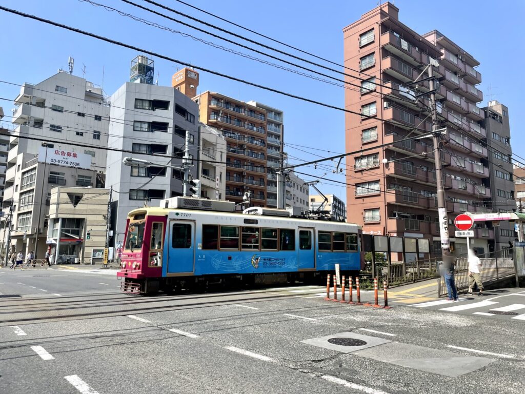 山手線一周　徒歩　都営荒川線