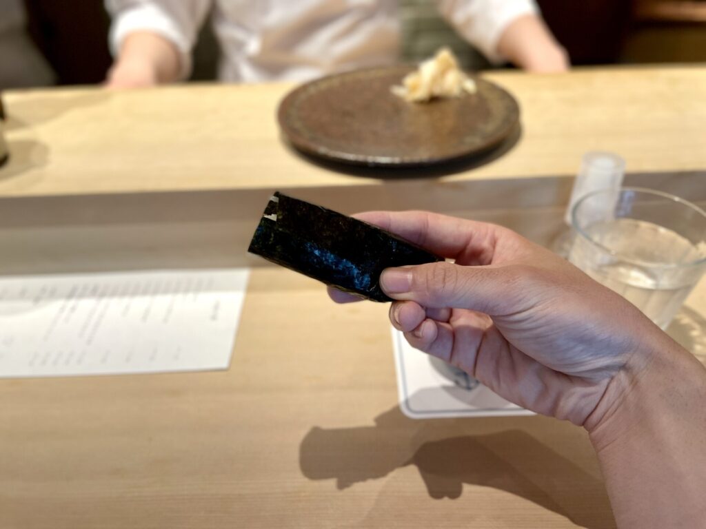 鮨 大いにおまかせ ランチ 手巻きかんぴょう