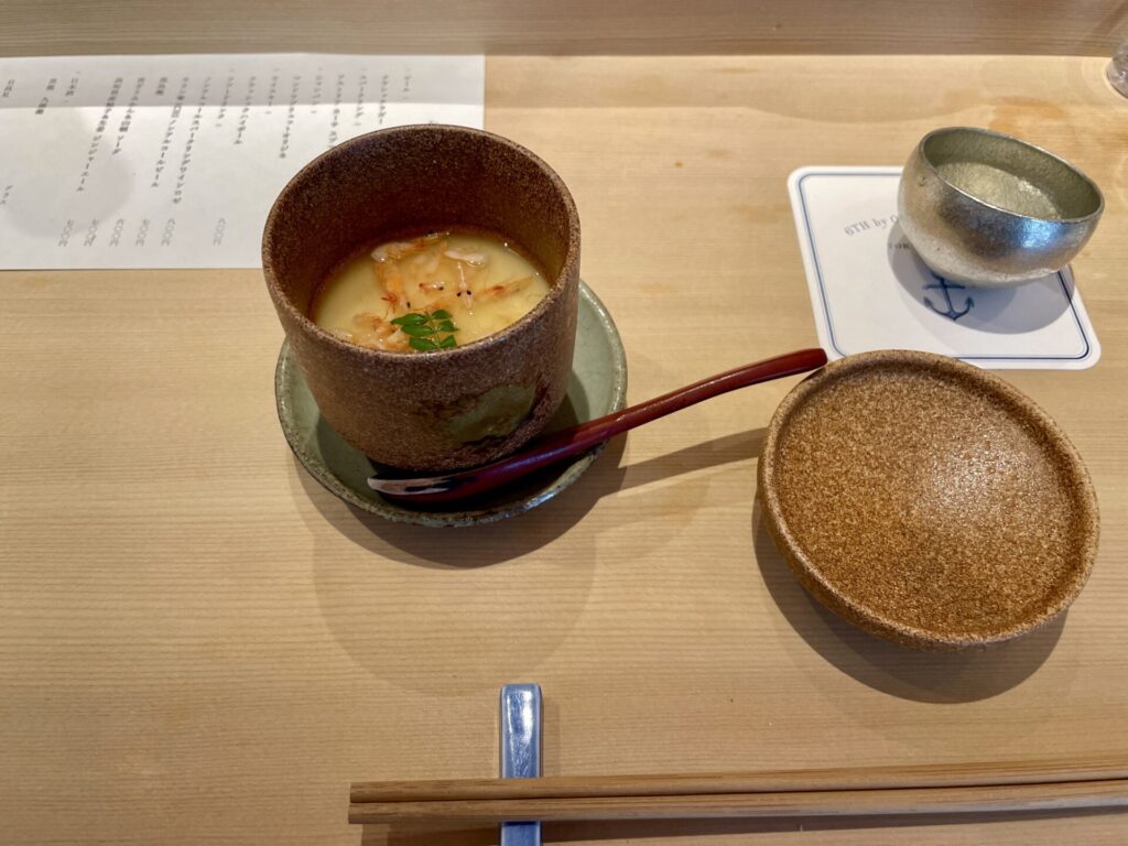 鮨 大いにおまかせ ランチ 桜海老の茶碗蒸し