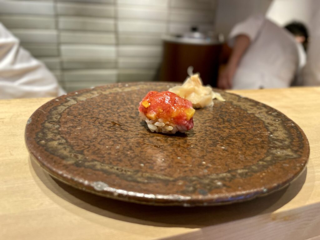 鮨 大いにおまかせ ランチ トロたく握り