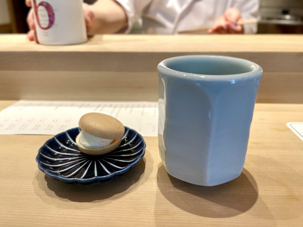 鮨 大いにおまかせ ランチ マスカルポーネチーズのアイス最中