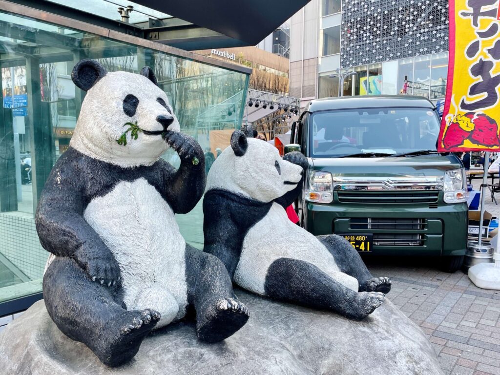 徒歩で「山手線一周」御徒町駅 おかちまちパンダ広場