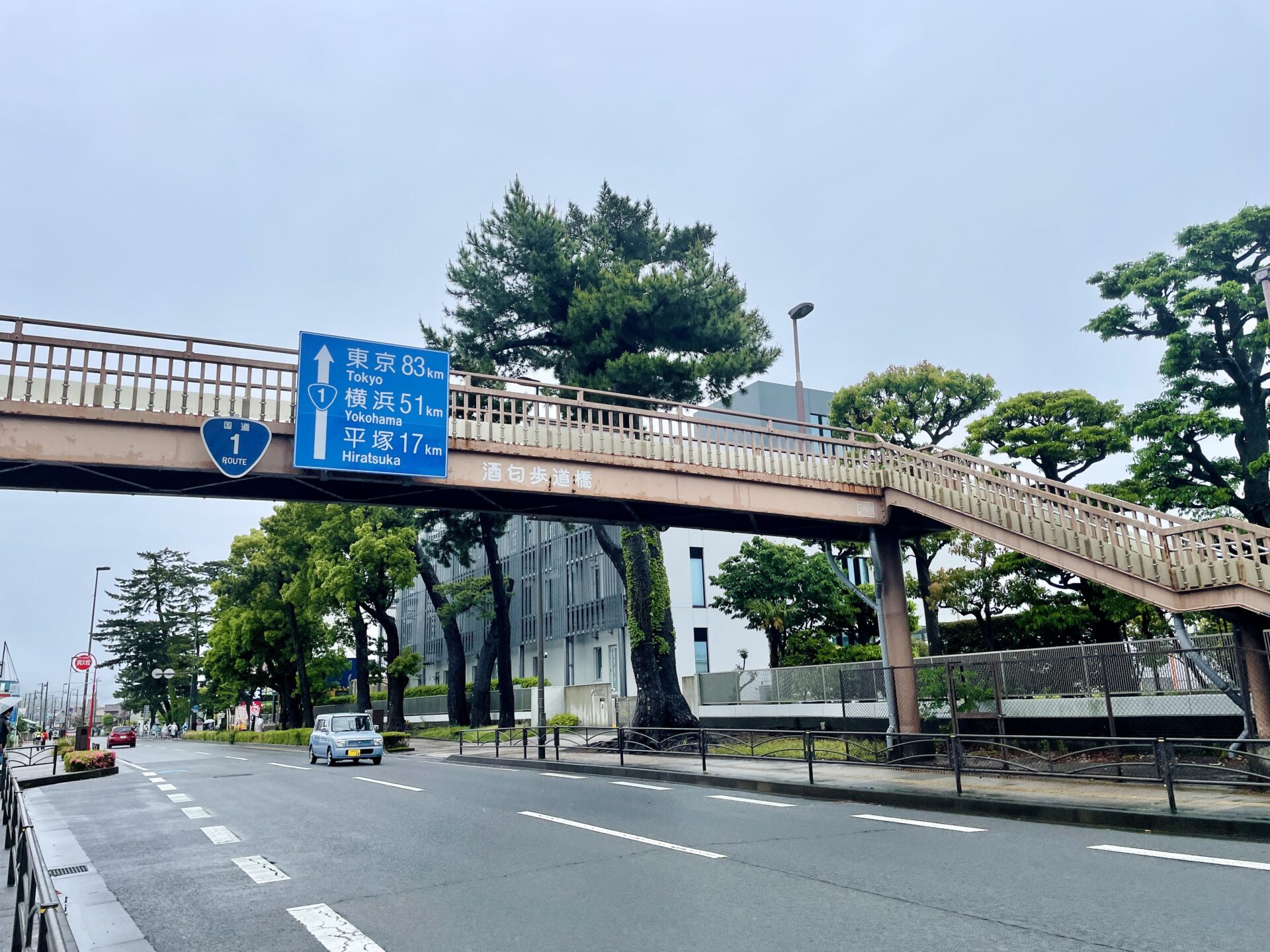「東京エクストリームウォーク100」酒匂川/ 酒匂橋通過後