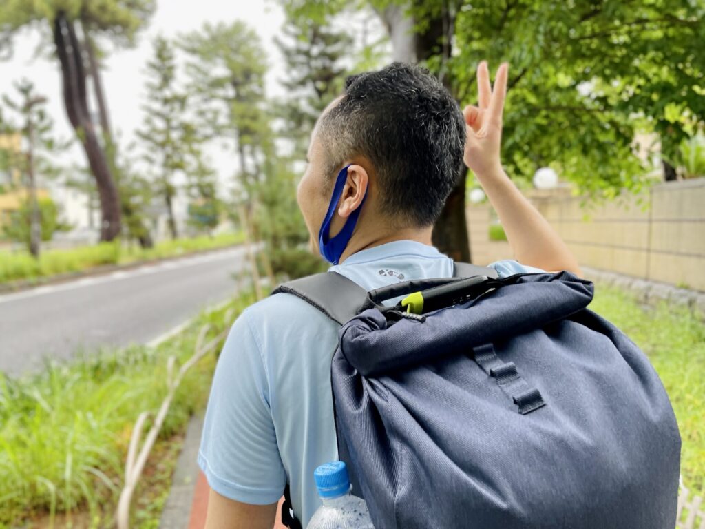 「東京エクストリームウォーク100」まだまだ元気な旦那さん