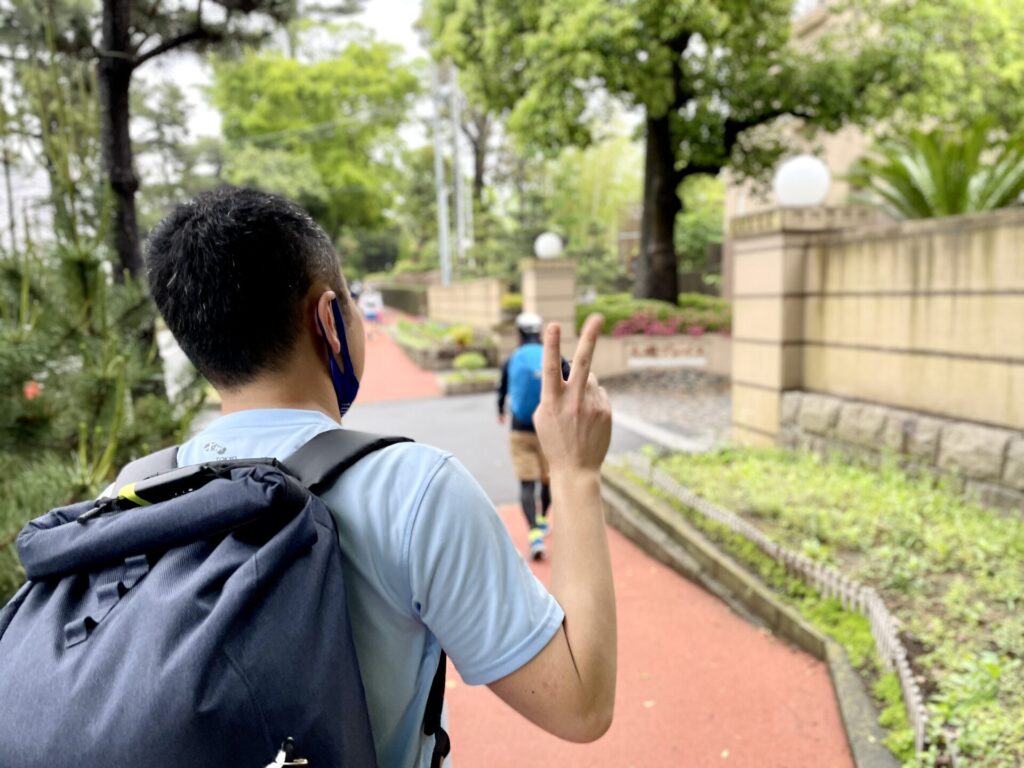 「東京エクストリームウォーク100」まだまだ元気な旦那さん