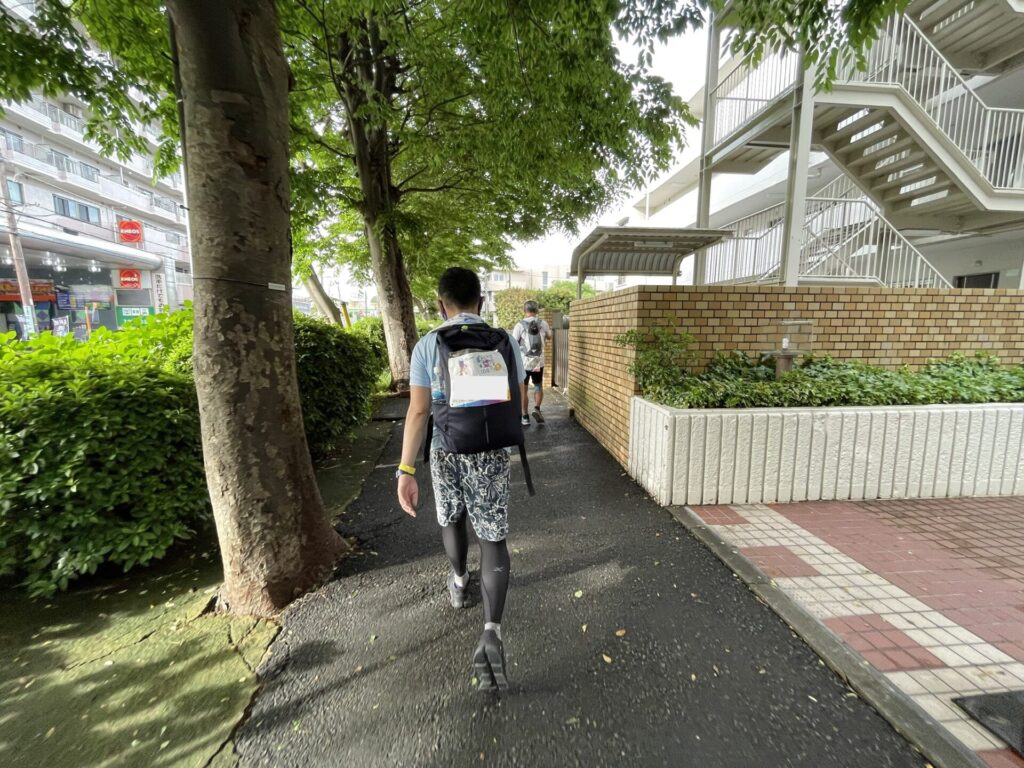 「東京エクストリームウォーク100」箱根駅伝名物 遊行寺の坂後のアップダウン