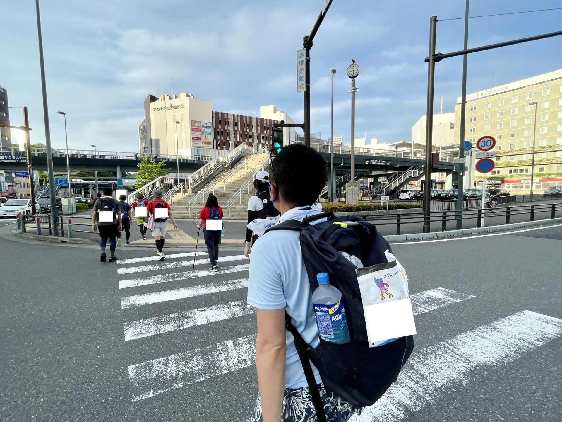 「東京エクストリームウォーク100」戸塚駅周辺の様子