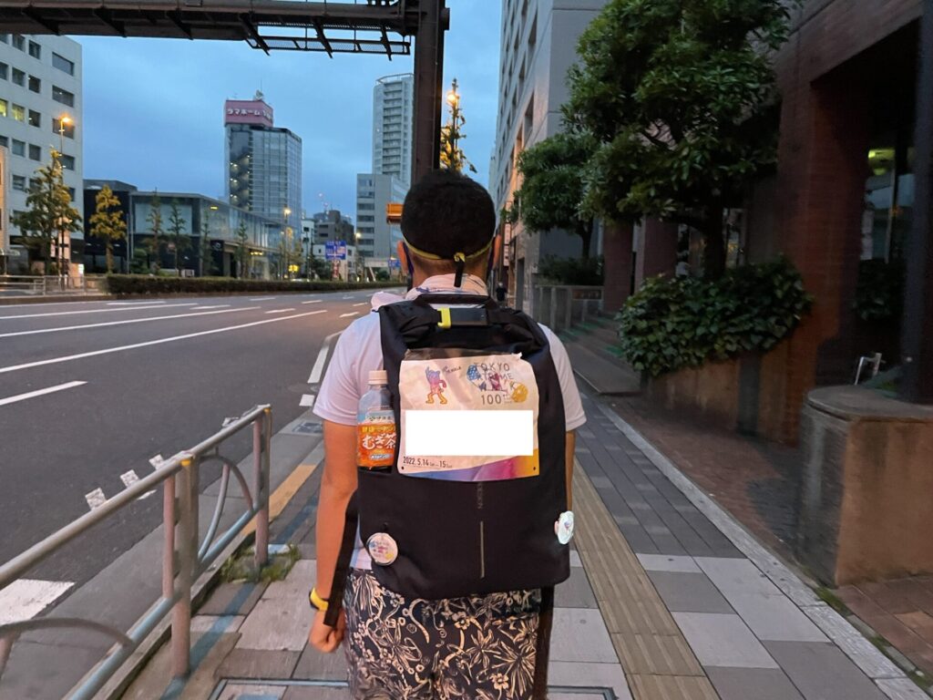 「東京エクストリームウォーク100」品川駅通過後