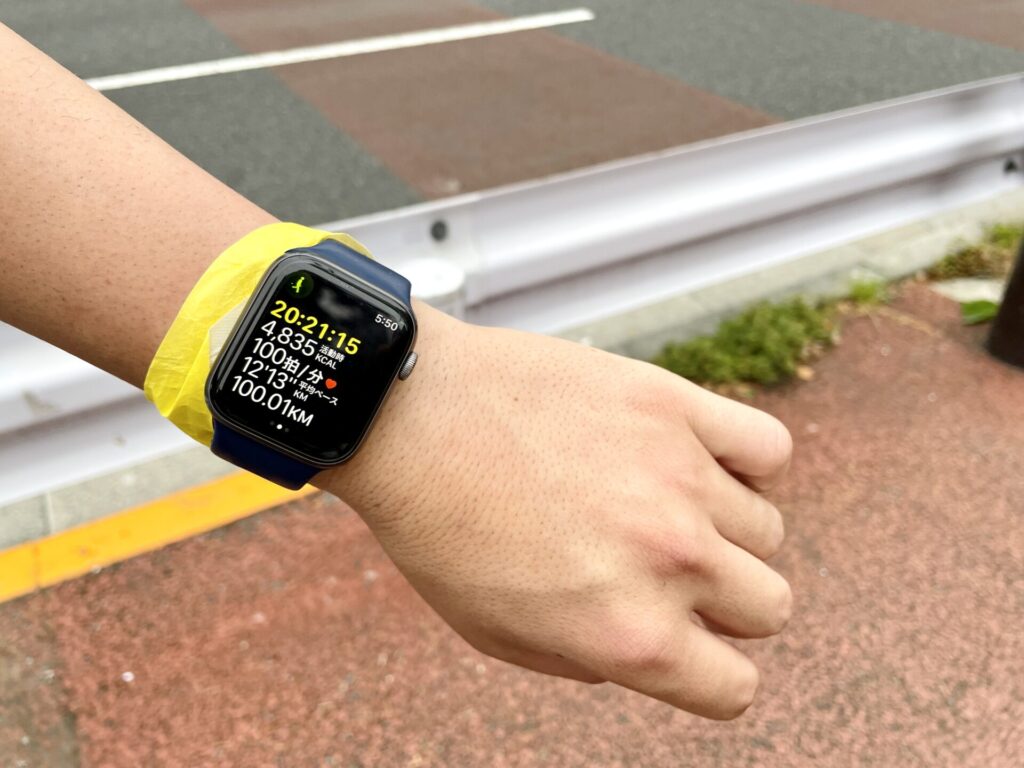 「東京エクストリームウォーク100」100km通過