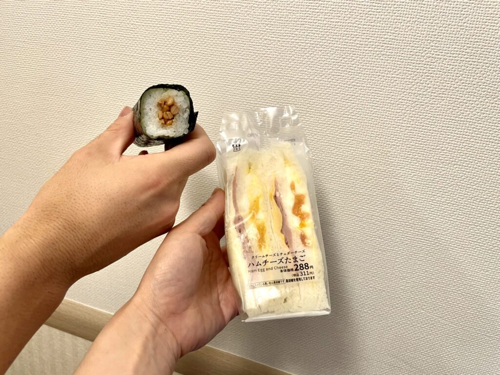 東京エクストリームウォーク 当日の朝食