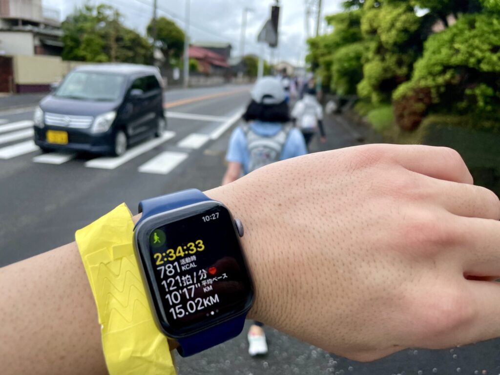 東京エクストリームウォーク100 15km通過