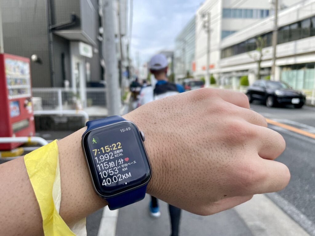 東京エクストリームウォーク100 40km通過