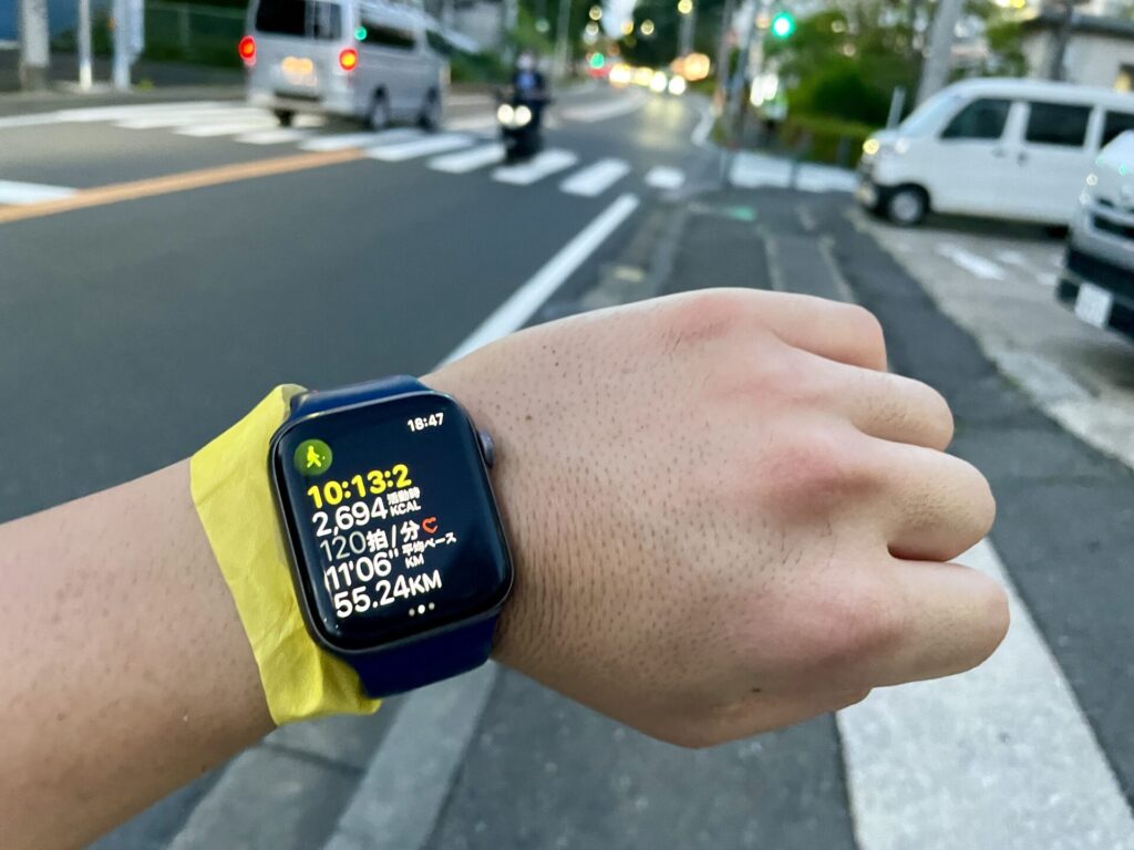 東京エクストリームウォーク100 55km通過