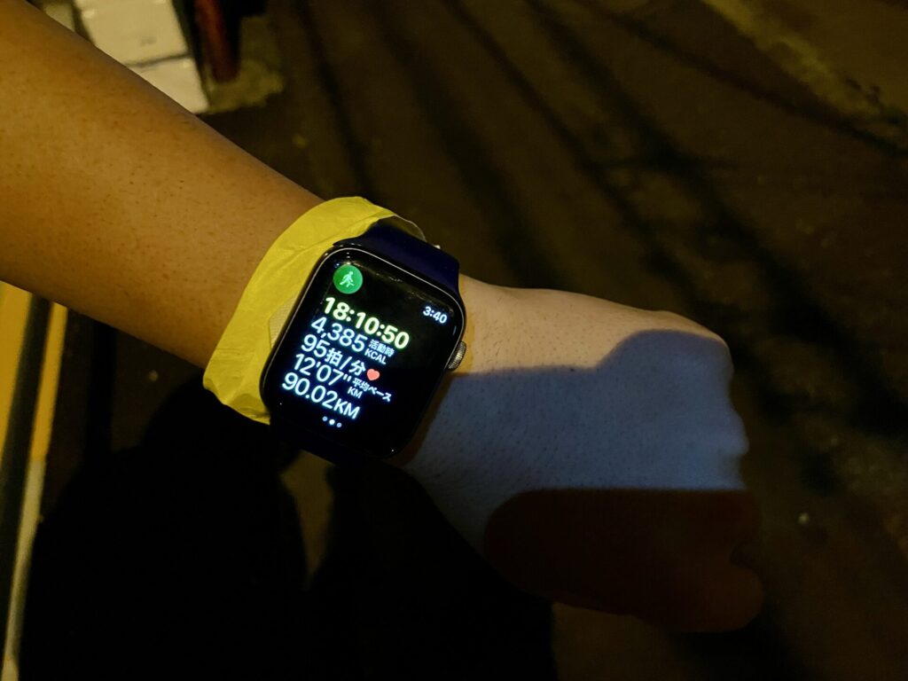 東京エクストリームウォーク100 90km通過