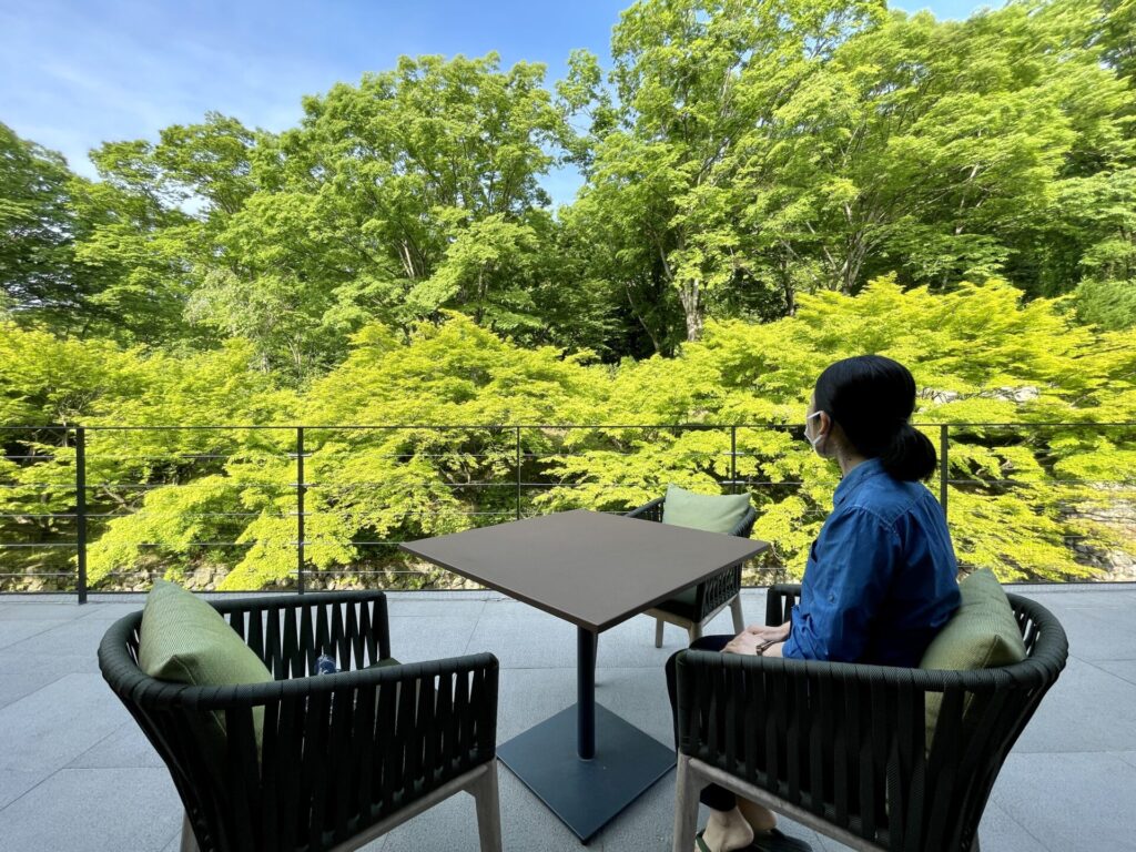 ロク京都 新緑のテラス席