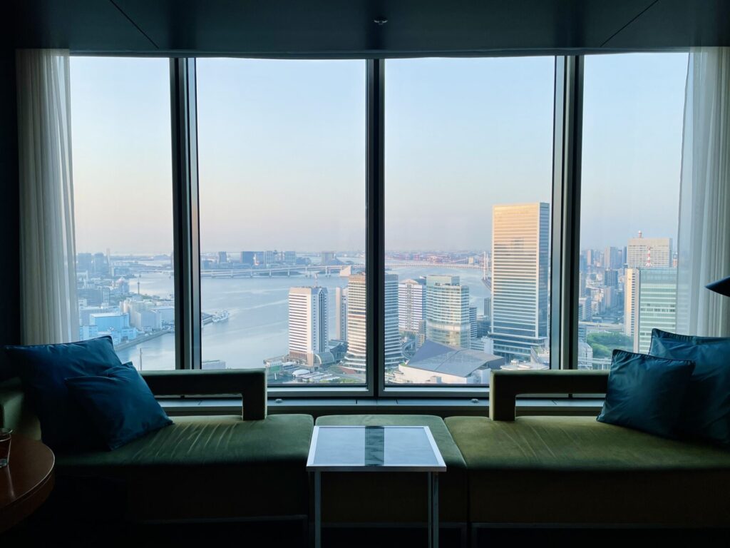 「コンラッド東京」エグゼクティブルーム ベイビューの眺望