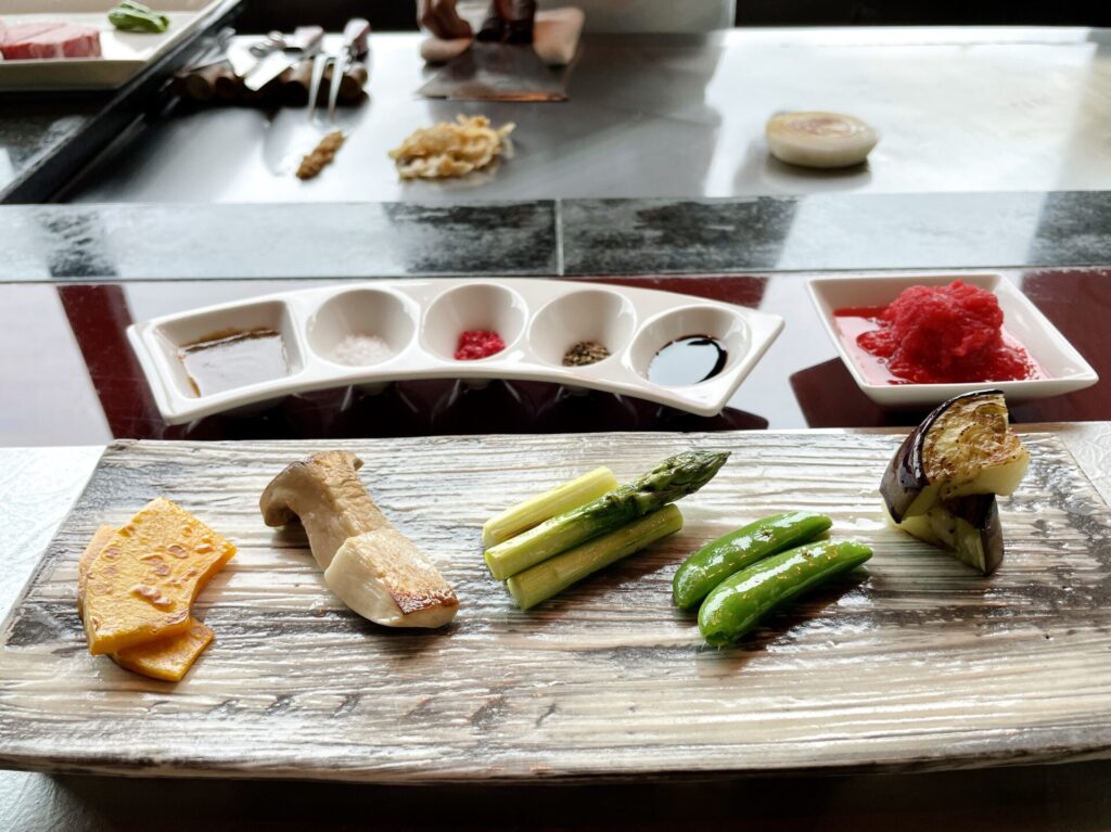 「コンラッド東京」日本料理「風花」鉄板焼きランチコース