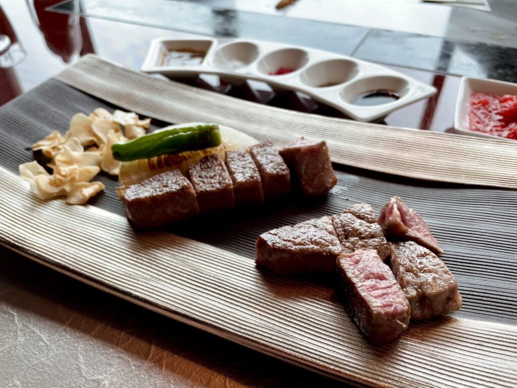 「コンラッド東京」日本料理「風花」鉄板焼きランチコース