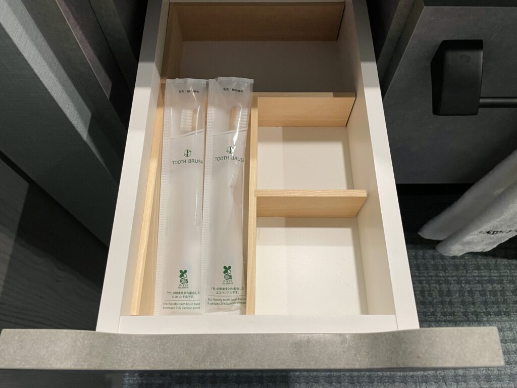 「ラビスタ東京ベイ」客室 歯ブラシ