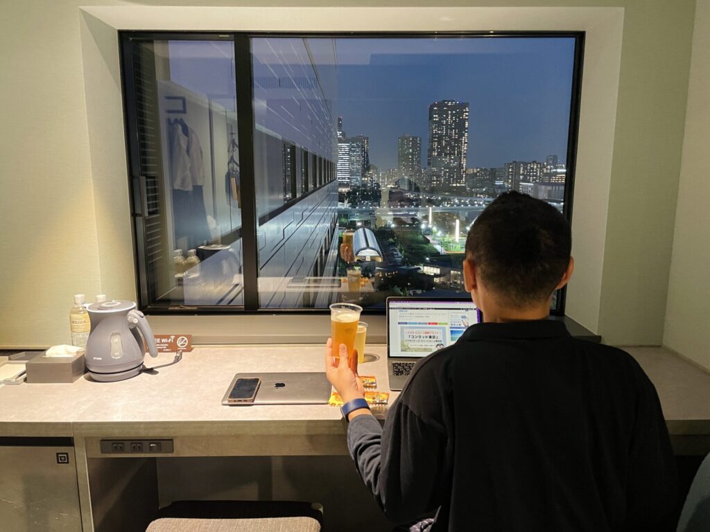 「ラビスタ東京ベイ」客室からの眺望 夜景