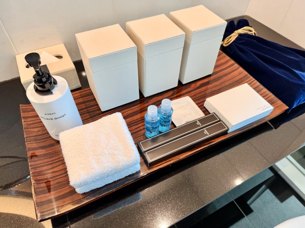 コンラッド東京 客室 アメニティ