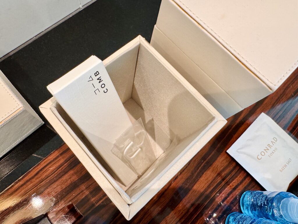 コンラッド東京 客室 アメニティ