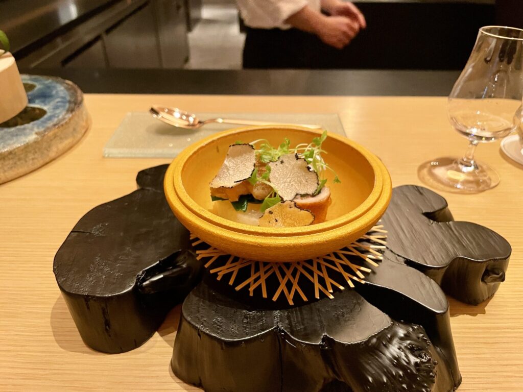 ロク京都 シェフズテーブル うずらとフォアグラのポトフ