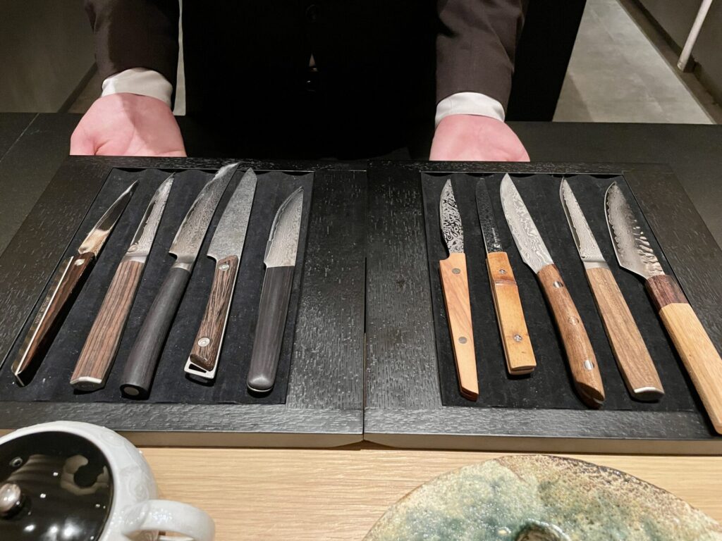 ロク京都 シェフズテーブル ナイフ