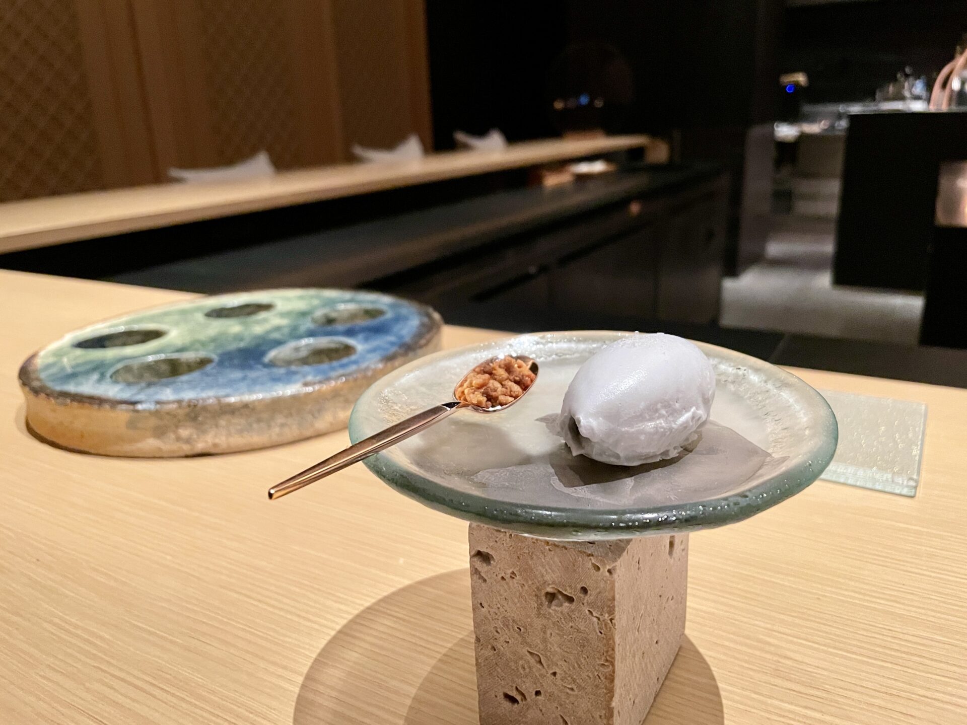 ロク京都 シェフズテーブル 羊のチーズシャーベット