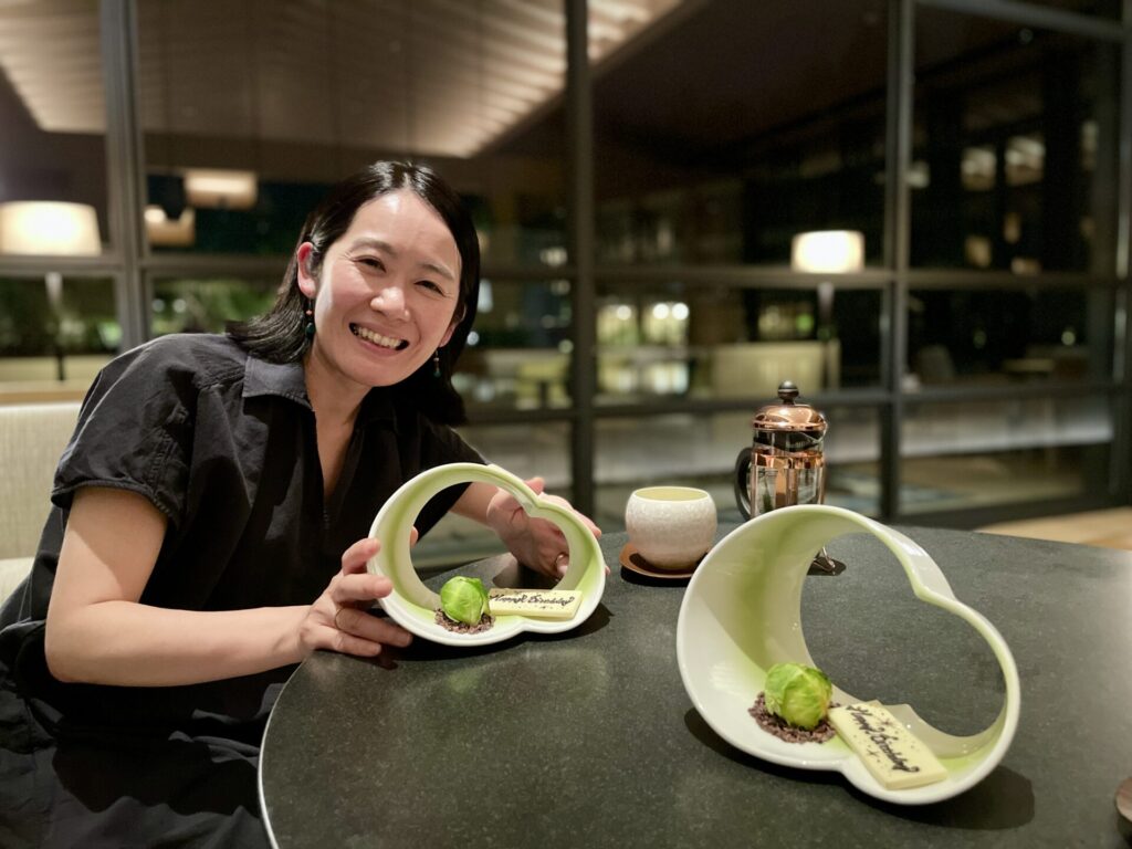 ロク京都 シェフズテーブル バースデープレートと記念撮影