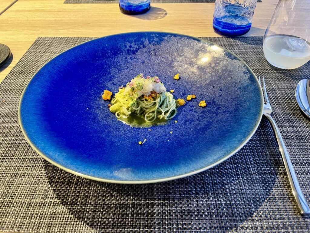 ヒルトン瀬底 シスクグリル コース5品目 * パスタ 生しらす 島檸檬 自家製からすみ