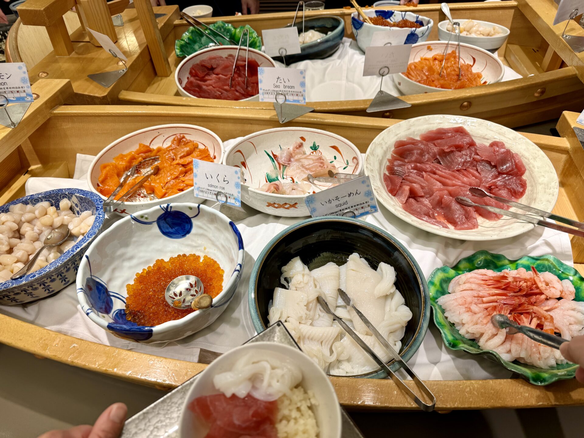 ラビスタ東京ベイ 朝食の海鮮盛り放題